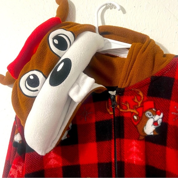Buc-ee’s Unisex Size L/XL Onesie Beaver Hoodie/Tail Zip Up Pajama Lounge Pockets - Picture 7 of 11